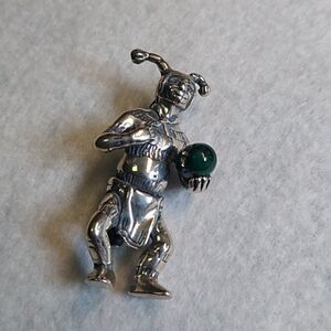 Kachina Koshare The Clown Silver 925 Native American Pendant